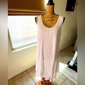 Sundance white midi summer dress size L